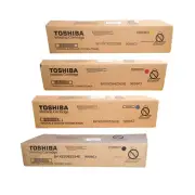 Toshiba TFC55 OEM Toner Set, B/C/M/Y
