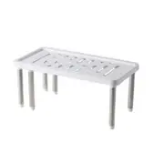 2Pcs Multifunctional Telescopic Shoe Rack Stainless Steel Shelf Under Sink Cabinet Seasoning Shelf Kitchenware Storage