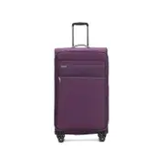 Tosca Vega 32" Checked Travel Trolley Travel Luggage Suitcase - Plum