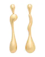 kate spade new york Molten Linear Drop Earrings in Gold Tone