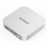 Orico MiniLink 9 in 1 USB-C 3.2 10Gbps One-Stop Storage and Dock for Mac Mini M4 [Orico-M49P-AU-SV-BP]