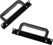 SilverStone Technology SST-RA02B Rackmount Handles for PC Casing GD07 GD08 GD09 GD10, Aluminium, Black