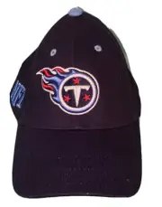 TENNESSEE TITANS*NFL Team Apparel Adjustable Hook/Loop Tape Team Hat Cap NEW