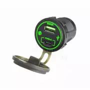 Car Phone Charger Socket Fast Charging Type C USB Auto Accessories Waterproof