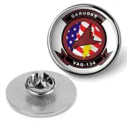 VAQ-134 'Garudas' Tie Tac, Hat Pin, Badge, Military Lapel Pin - Silver