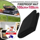 Fire Pit Mat 100x100cm Fireproof Blanket Under Fire Pit Compatible with Stove