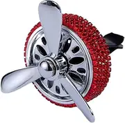 Car Diffuser Vent Clip | Diamond Car Air Freshener Airplane Propeller,Aromatherapy Car Diffuser, Car Decoration Interior As Seta-au