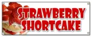 STRAWBERRY SHORTCAKE BANNER SIGN bakery cake cookies pastry bread