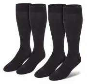 Men's Graduated Compression Socks, 8-15 mmhg, Over the Calf, Single & 2 Pair