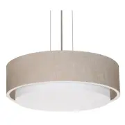 AFX SAP1614LAJUD Sanibel 16"W LED Pendant - Satin Nickel / Jute