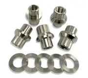 Elite titanium wheel nuts with washers 1/2" Weld Aluma Star V Series