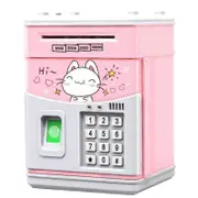 Electronic Piggy Bank with Code, for Kids,Kids Safe Bank Pink Cat
