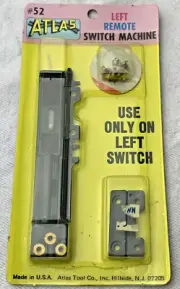 Atlas #52 HO Left Remote Turnout Switch Machine - NOS