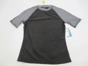 new OLD NAVY Men's Size M Athletic UPF 50 COMPRESSION Black Shirt