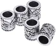 [Segolike] 5 Pieces Hair Beads Spacer Beads Dreadlocks Jewelry DIY Hair Accessories