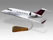 Bombardier Challenger 605 Limosa Desk Wood Airplane New Model Small Scale 1/72