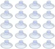 20PCS 20/40mm Suction Cups Caps Suckers Aquarium Fish Tank Glass Hanger Pads - Clear Mushroom Head Suckers