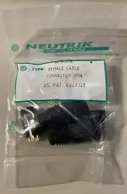 Neutrik NC3FX 3 Pin Female XLR Microphone Connector w/ Silver Contacts 2 Packs