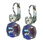 Earrings by Mariana Woman Glamorous Lavender and Clear Swarovski Crystals