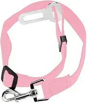 Pet Rope Pet Dog Cat Car Seat Belt Adjustable Harness Seatbelt Lead Leash for Small Medium Dogs Travel Clip Pet Supplies 13 Colors Pet Traction Rope (Size : Pink)