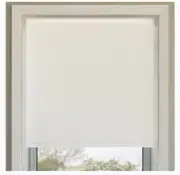 Sun Zero Lodi Textured Total Blackout Cordless Roller Shade, 27"x 72", White