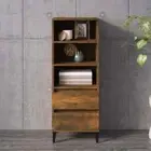 Highboard Smoked Oak 40x36x110 cm Engineered Wood vidaXL