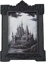 SIKOO Gothic Picture Frame 5x7 Vintage Picture Frames Antique Picture Frames Ornate Black Picture Frames Baroque Frames Wall Picture Decor Halloween Decorations Tabletop Decor Photo Gallery,Black