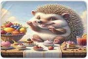 Cozy Hedgehog Feast Pink Mattress Protector Pads Washable, Bed Pads for Incontinence, Bed Padding for Incontinence