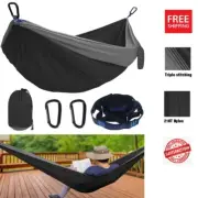 Camping Hammock Tent Hanging Double Portable Travel Sleeping Bed Swing Outdoor