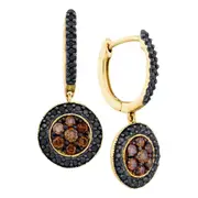 5/8CTW-Diamond GIFT MIX COLOR DANGLING EARRINGS