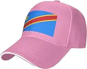 [SSIULUS] Flag of The Congo Casquette Cap Hats,Trucker,Baseball Cap with Snapback,Perfect for Summer,Golf