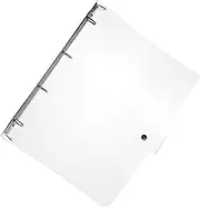 DOITOOL Transparent Planner Binder Shell Plastic Notebook Cover Scrapbook Protector Lightweight for School and Office Use Easy to Carry