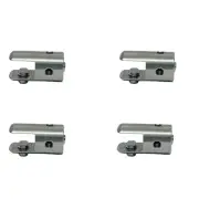 4Pc Marine Boat Stainless Steel T316 1/8" Single End Shelf Clamp Cable Rope Wire