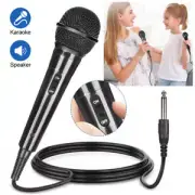 Pro 6.5mm Jack Wired Microphone Dynamic Vocal Mic for Speakers Karaoke AUS