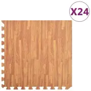 24 Pcs Puzzle Mat EVA Foam Exercise Yoga Fitness Kids Play Center Floor Mats