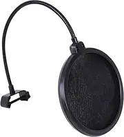Labymos Microphone Pop Filter Swivel with Layer Sound Shield Guard Windscreen Replacement for Blue Yeti