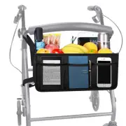 Rollator Basket, Dotday Rollator Walker Bag w/Cup Holder, Easy to Use Folding...