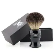 Personal Care Shaving Brush Black Badger Hair 100% Resin Handle HARYALI LONDON