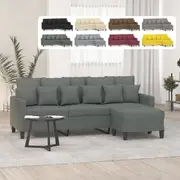 3-Seater Sofa with Footstool Settee 3-Seater Couch Lounge Sofa vidaXL
