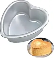 Heart Shaped Cake Pan - 6x3 Inch Aluminum Cake Tin for Weddings, Parties, and Family Occasions Make Cake Pans for 1-2 Servings, Heart-Shaped Small Cake pan