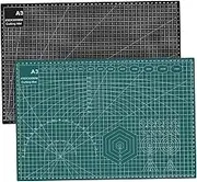2 Pcs Craft Cutting Mats Non Slip Double Sided Gridded Sewing Mats for Home Crafts Quilting and Cutting