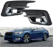 1/2Pcs Fog Lamp Cover Grill Compatible For Subaru Legacy 2.5i 2018-2019 Bezel Headlight Front Bumper Fog Light Cover Trim Car Accessories(Left)