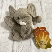 Folkmanis Little Elephant Hand Puppet Plush Stuffed Animal 7"