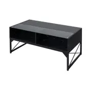 Costway LED Coffee Table Center Table w/Remote Control Sofa Side Table Black