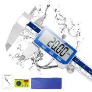 Digital Caliper, 0-6inch Caliper Measuring Tool Extreme Accuracy IP54 Waterpr...