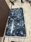 Blue Agate Dining Table Top, Agate Geode Stone Modern Office Desk Furniture