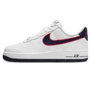 Nike Air Force 1 07 Rec Womens Shoes Size 9, Color: Obsidian/White/Red