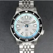DIFICIANO Marlin 300M Automatic Watch Silver Sunray/blue shipped from USA