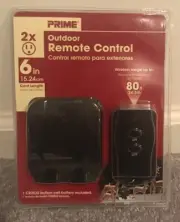 NIB 2 Outlet, Lighting Outdoor Remote Control Power Switch Plug 80 Ft Range