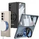 For Samsung Galaxy Z Fold 6 5 4 3 Magnetic Case Cover Shell Membrane+Ring Holder
